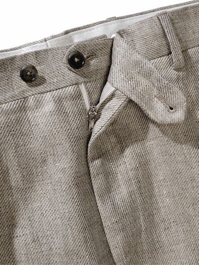 Toskana-Leinenanzughose toskana-grau