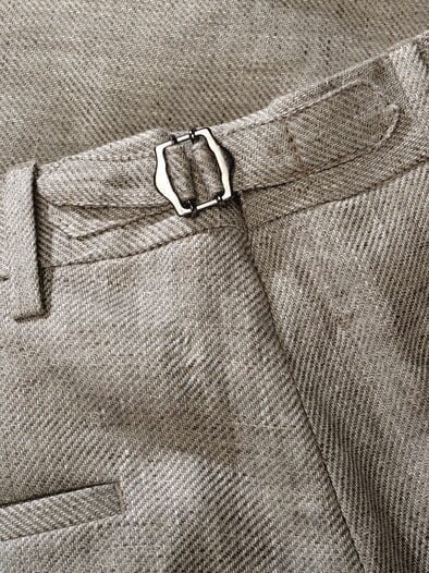 Toskana-Leinenanzughose toskana-grau