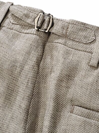 Toskana-Leinenanzughose toskana-grau