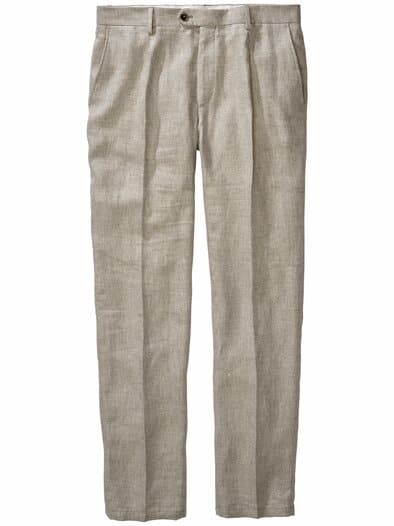 Toskana-Leinenanzughose toskana-grau