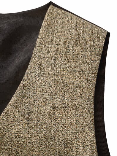 Pointillismus-Anzugweste rotisseursenf