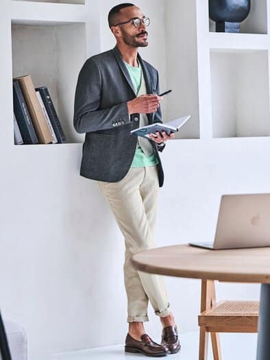 Illusionisten-Anzugsakko indigo