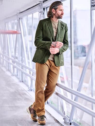 Stadtpfad-Sakko moosgrün