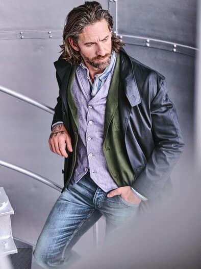 Stadtpfad-Sakko moosgrün