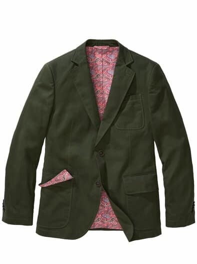 Stadtpfad-Sakko moosgrün