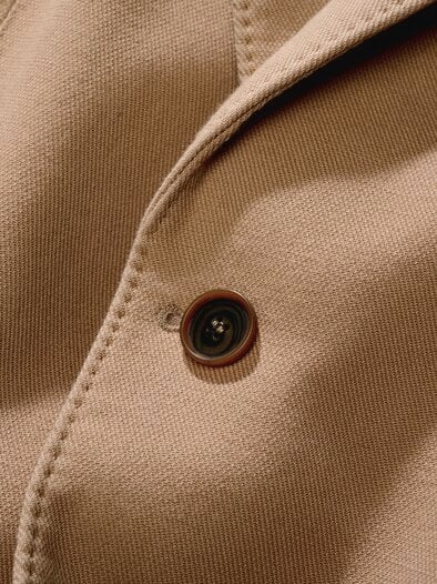 Drillich-Sakko karamell