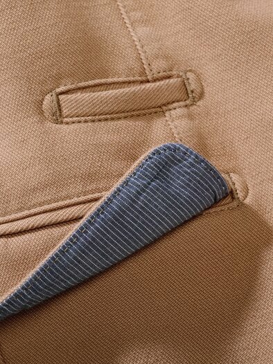 Drillich-Sakko karamell