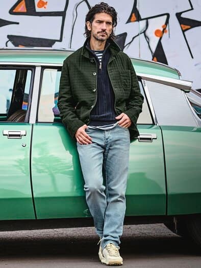 Veste de Travail tannengrün