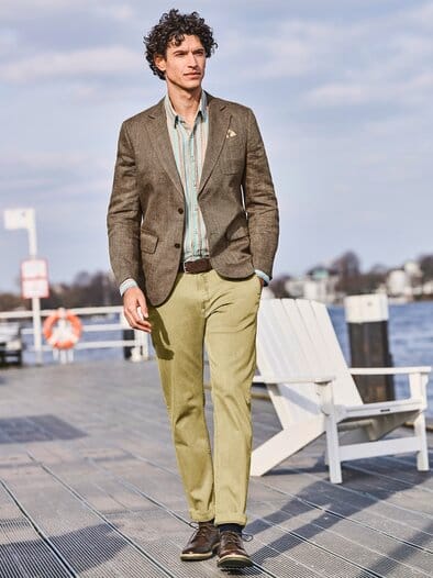 Somerset-Leinen-Sakko countrybeige