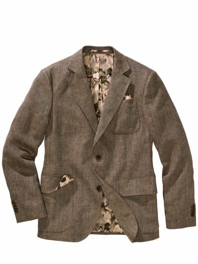 Somerset-Leinen-Sakko countrybeige