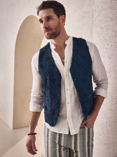 Blickmagnet-Weste edelblau