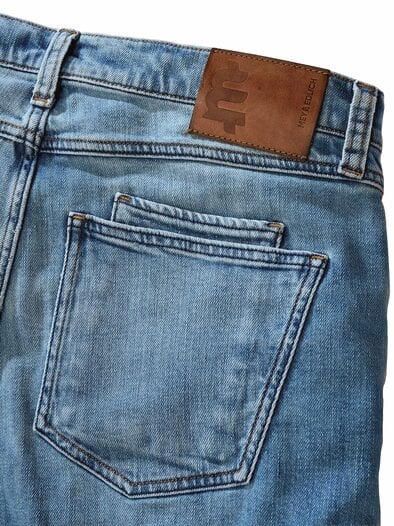 Extrafach-Denim-Shorts blauquarz