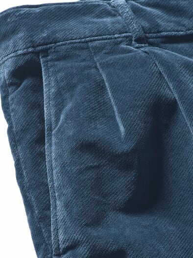 Cord-Atelier-Chino tintenblau