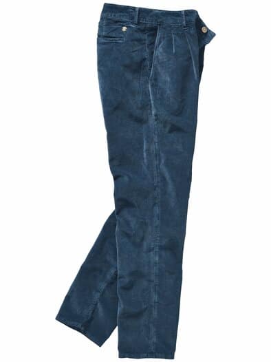 Cord-Atelier-Chino tintenblau