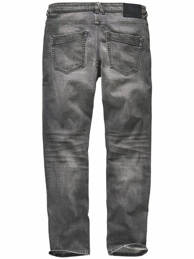 Raster-Jeans grillkohle
