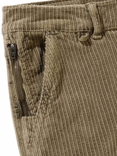 Einfache-Entscheidung-Cordhose kieselgrau