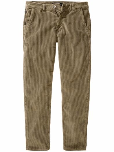 Einfache-Entscheidung-Cordhose kieselgrau