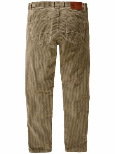 Einfache-Entscheidung-Cordhose kieselgrau