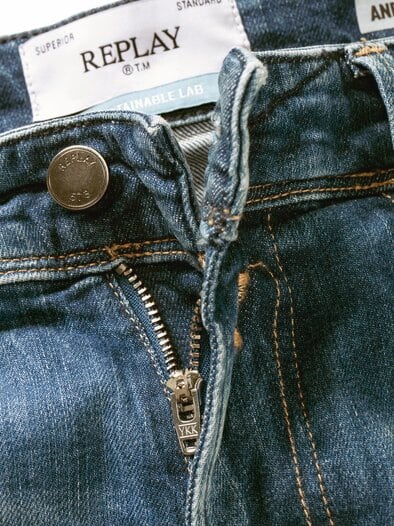 Jeans Anbass Destroy blauquarz