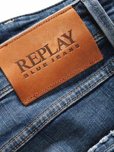 Jeans Anbass Destroy blauquarz