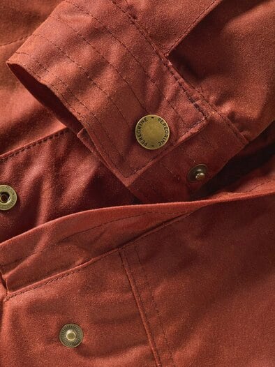 Collab Wax-Fieldjacket Bexley SE ziegelrot
