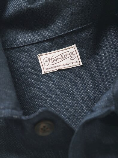 Fischgrät-Jacke Bunchy marine