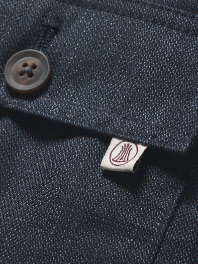 Fischgrät-Jacke Bunchy marine