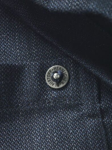 Fischgrät-Jacke Bunchy marine