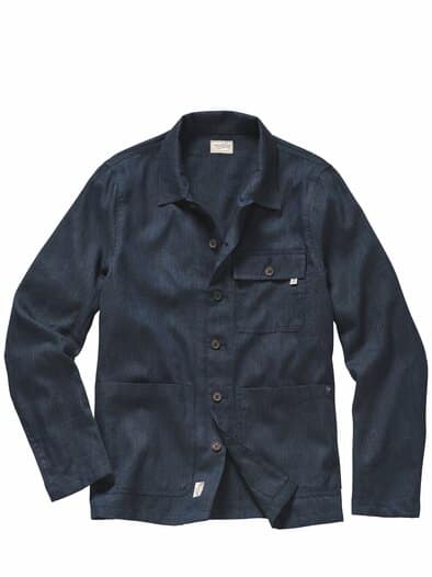 Fischgrät-Jacke Bunchy marine