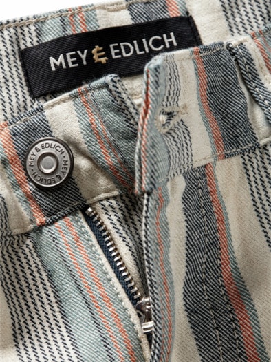 Saint-Tropez-Jeans Streifen ecru/indigo