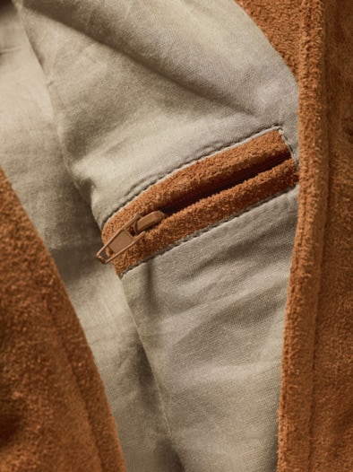 Lederjacke Buffalo cognac