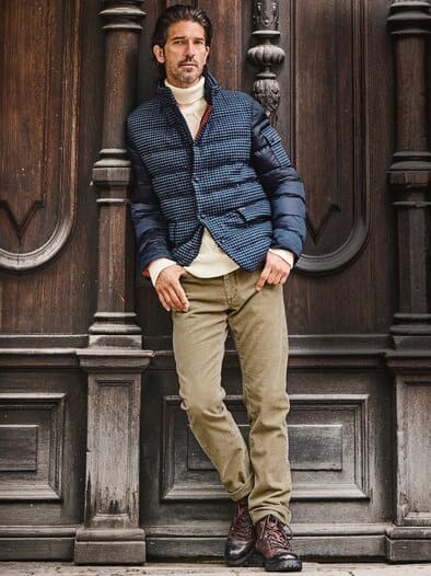 Steppjacke Lustuart bergseeblau