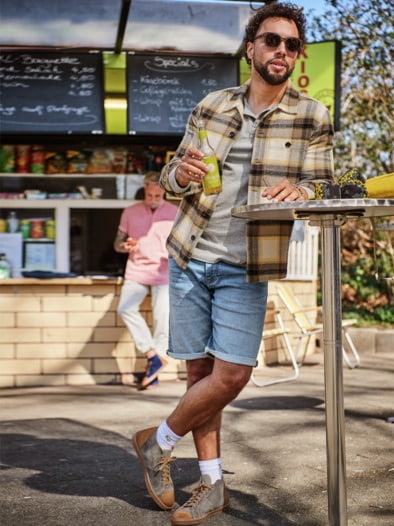 Denim-Joggshorts 2.0 hellblau