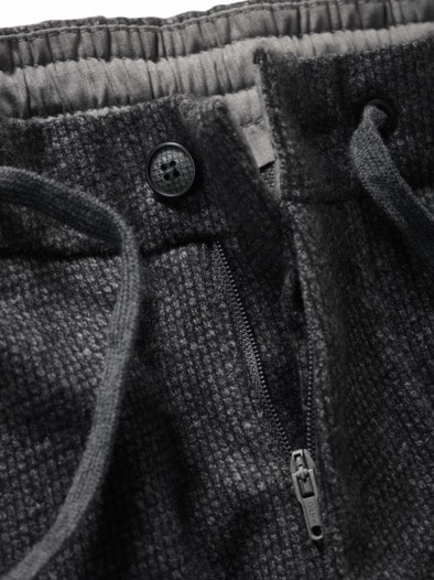 Strickkunst-Chino Wabe steingrau