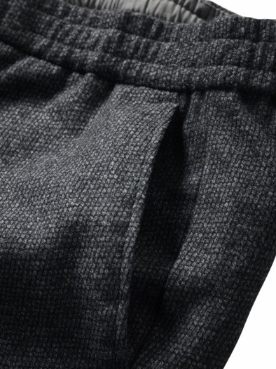 Strickkunst-Chino Wabe steingrau
