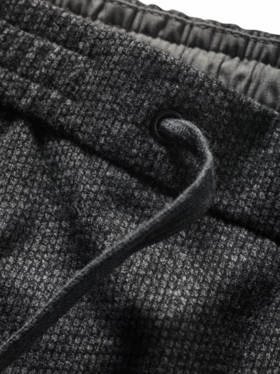 Strickkunst-Chino Wabe steingrau