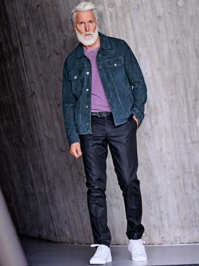 Wilde Jeansjacke nachtblau