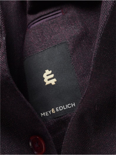 Segment-Anzugsakko aubergine