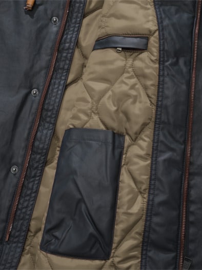 Dry-Wax-Outdoorjacke navy