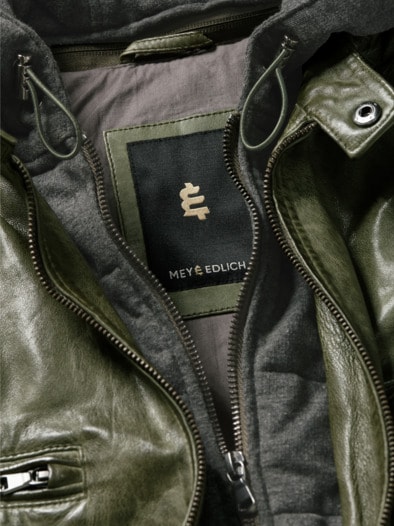 Lederjacke Figo moos