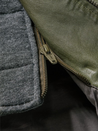Lederjacke Figo moos
