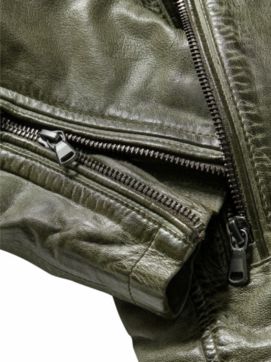 Lederjacke Figo moos