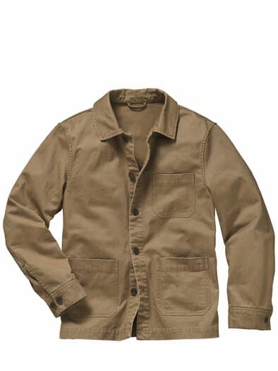 Werkbank-Hemdjacke tabakblatt