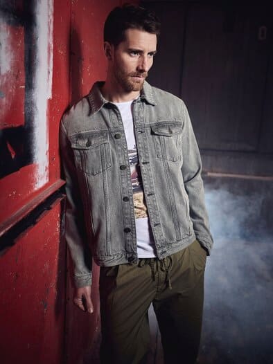 Jeansjacke Greyhound granit