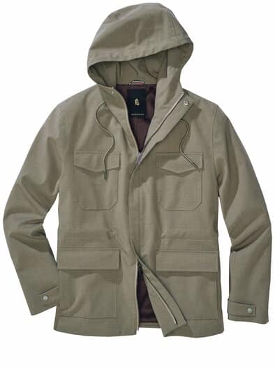 Kapuzen-Fieldjacket Hinterland olivgrün