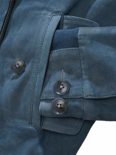 Lederblouson Costa Azzurra amalfiblau