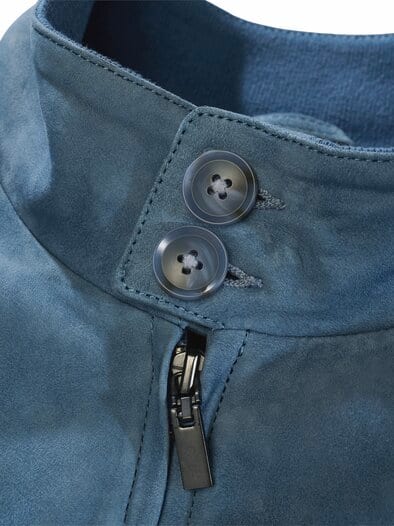 Lederblouson Costa Azzurra amalfiblau