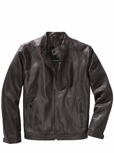 Minimalist-Blouson kaffeebohne