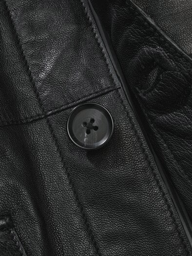 Lederjacket Eterna Notte nachtschwarz