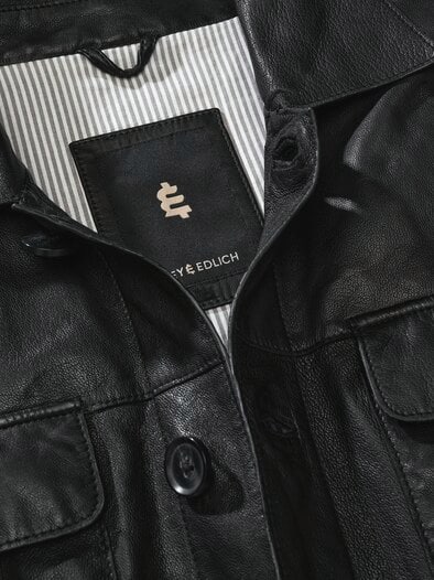 Lederjacket Eterna Notte nachtschwarz